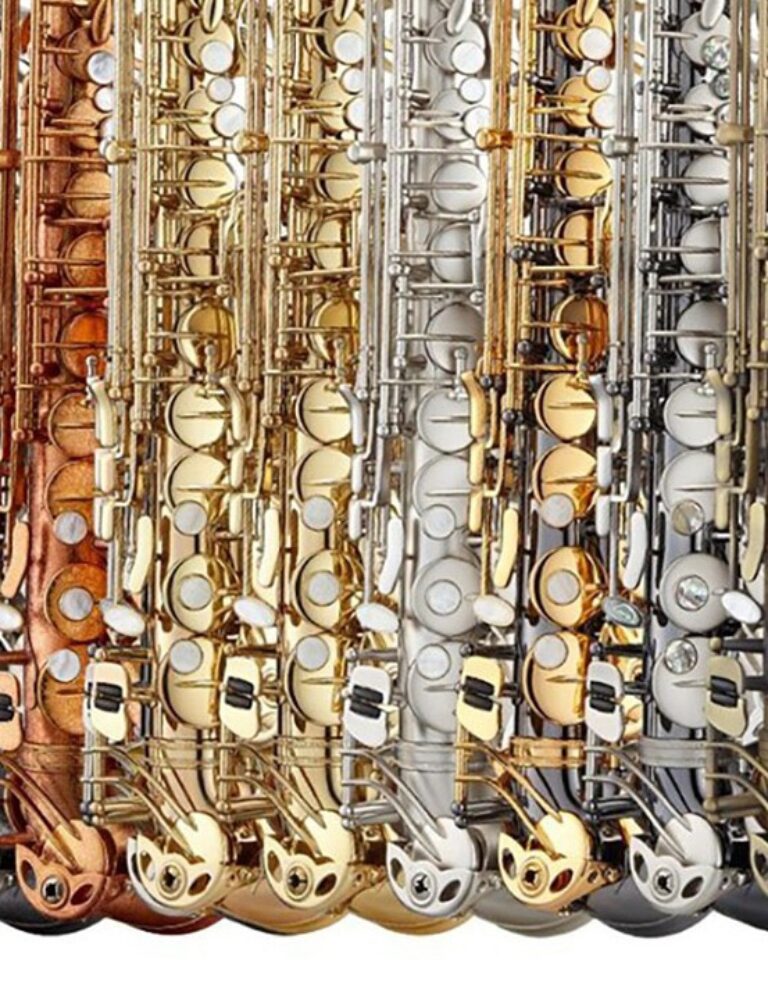 Range of Antigua finishes for saxophone